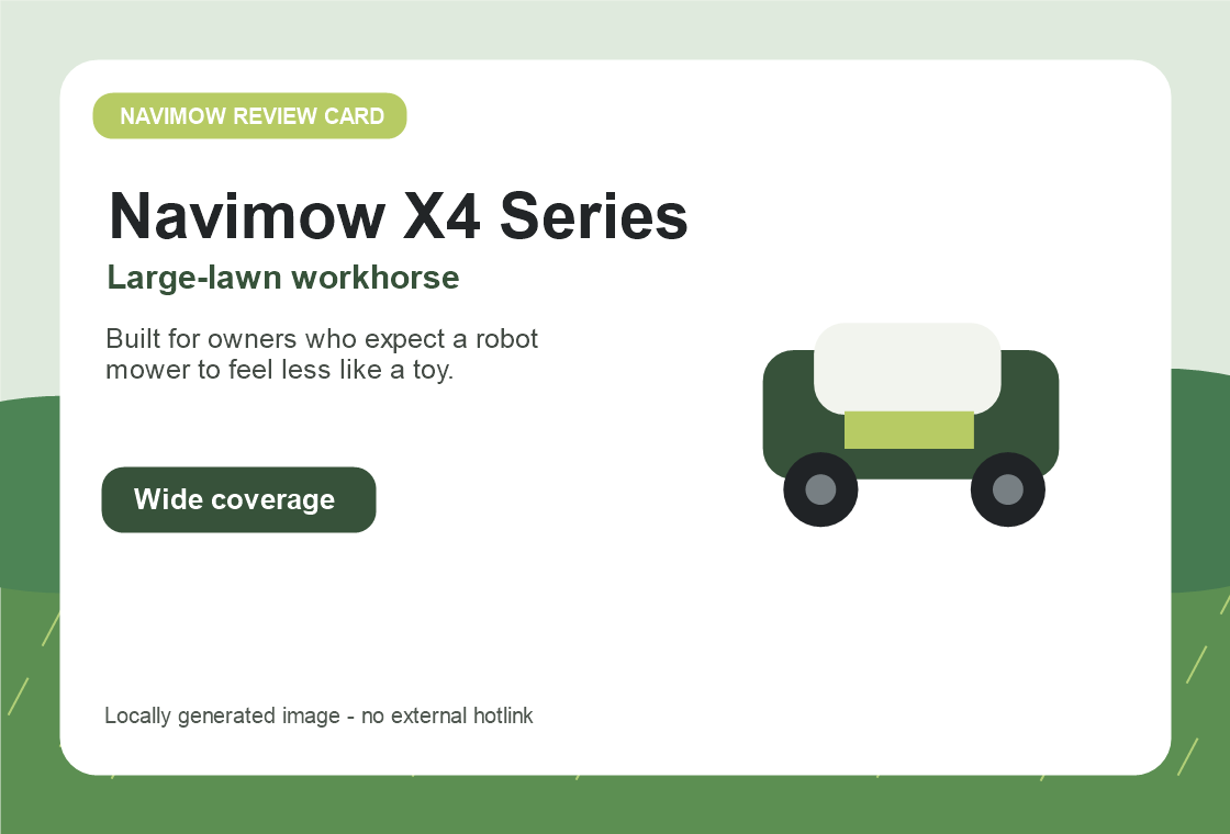 Navimow X4 Series product card